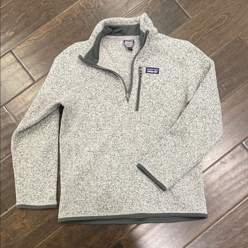 Patagonia Heathered Gray Fleece Pullover